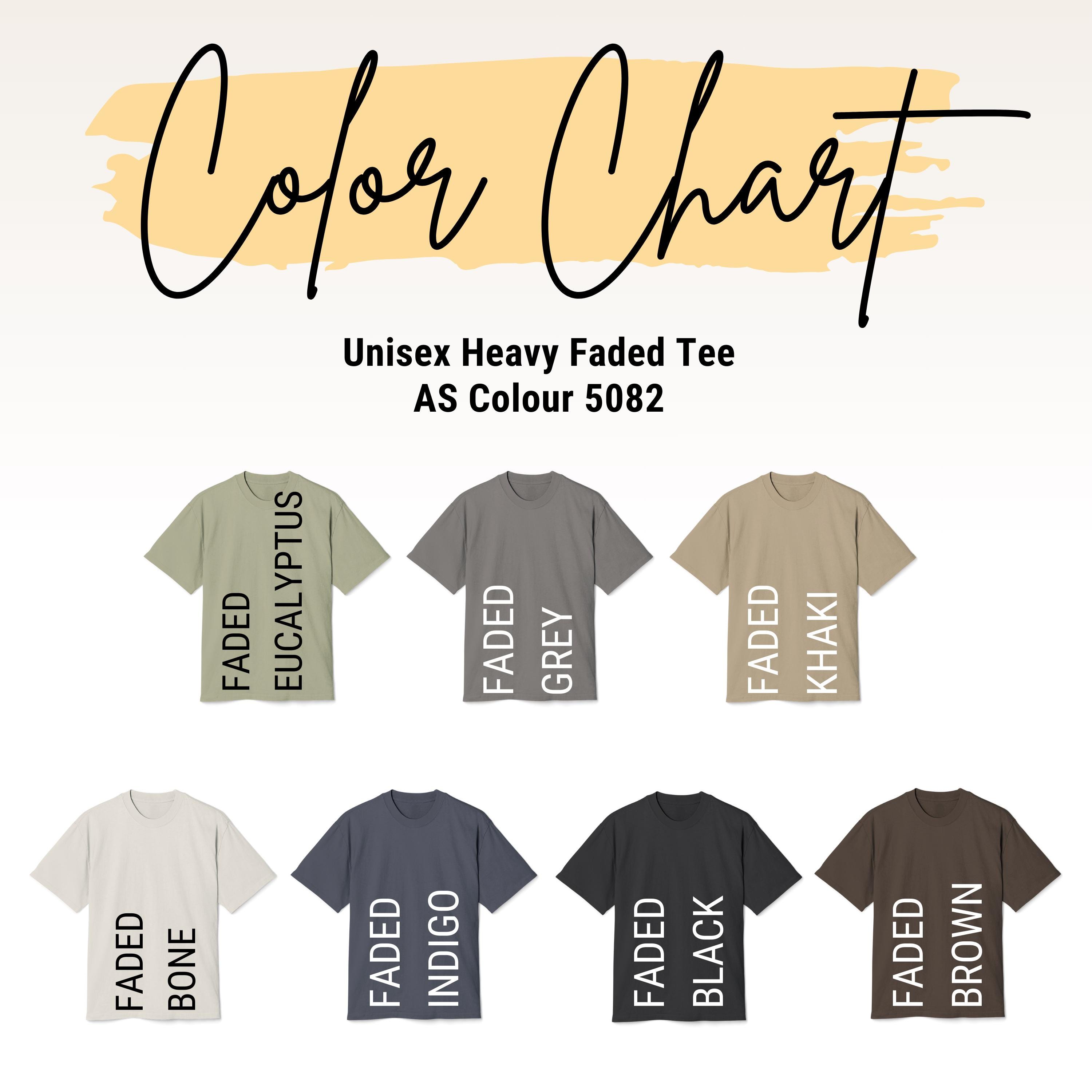 Editable AS Colour 5082 Color+size Chart,canva Template,as Colour 5082 ...