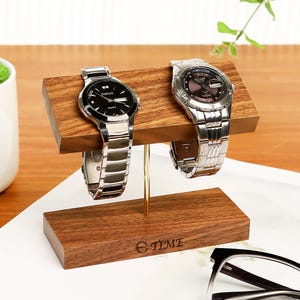 Men Jewelry Organizer, Stand for Watches,Personalized Name Watch Display Stand, Gifts For Him, Custom Handmade Wood Watch Holder Stand