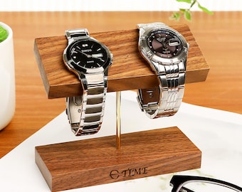 Organizzatore di gioielli per la festa della mamma, supporto per orologi, espositore per orologi personalizzato con nome, regali per lui, supporto per orologi in legno personalizzato