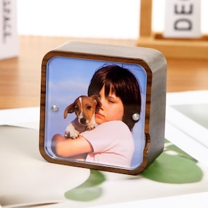 Custom Gravity Sensor Photo Frame Music Box Personalized Gifts Music Box Photo Engraved Music Box Gifts Creative Unique Gift For Mom her