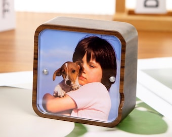 Geburtstagsgeschenk Benutzerdefinierte Gravity Sensor Fotorahmen Spieluhr Personalisierte Geschenke Spieluhr Foto Gravierte Spieluhr Einzigartiges Geschenk für Mama her