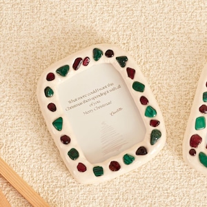 Einzigartiges Weihnachtsgeschenk, personalisierte Weihnachtsrahmen mit Kristallen, perfekte personalisierte Weihnachtsgeschenke für sie, individuelles Weihnachtsdekor