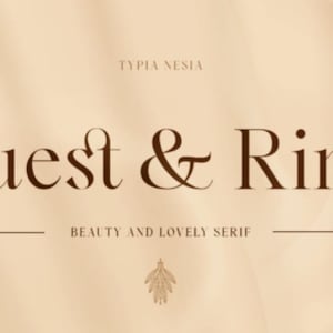 Quest and Ring Font, Handwritten Fonts, Stylish Font, Calligraphy Fonts, Brush Crafting Fonts, Branding Font, Font for Cricut