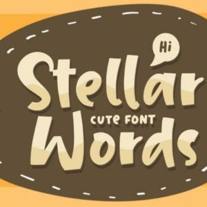Stellar Words Font, Bold Font, Handwritten Font, Wedding Font, Signature Font, Logo Font, Font, Cricut Font, Thin Font, Display Font