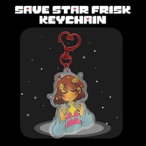 B GRADE - Frisk Save Star Foil Keychain