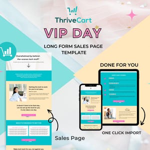 Sjabloon VIP-dagverkooppagina in ThriveCart