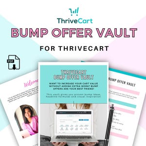 Thrivecart Bump Tresor | 20+ High-Converting Ideen + Headline Templates | Digitaler Download für Funnel Boosting