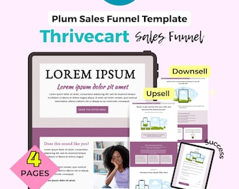 Plum ThriveCart 4-Page Sales Funnel Template