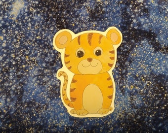 Year of the Tiger Sticker, Tiger Sticker, Baby Tiger Sticker, Tiger Cub Sticker, Laptop Sticker, Scrapbook Sticker, Journal Sticker
