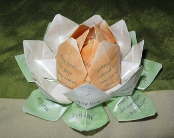 Irish Prayer St. Patrick's Day Blessing Origami Lotus Flower