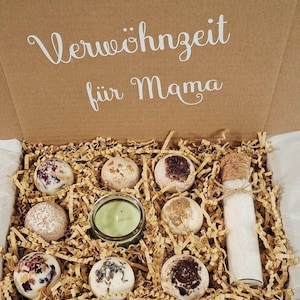 Badekugel Geschenkbox, Badebomben-Set, Verwöhnzeitbox, Wellnessgeschenk, Badetraum, Geschenk für Frauen, Geschenk für Freundin, Bade-Set