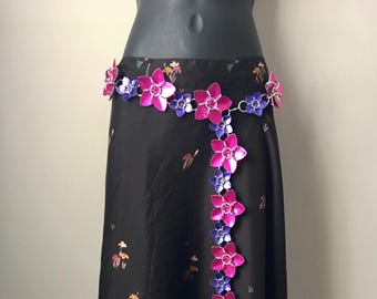 Scale Flower Princess Belt - Scalemaille and Chainmaille Custom Colors