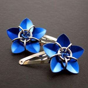 Scalemaille Flower Hair Barrette image 1