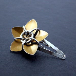 Scalemaille Flower Hair Barrette image 7