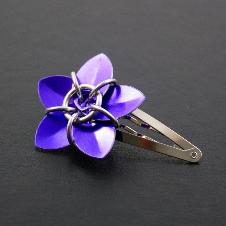 Scalemaille Flower Hair Barrette image 5