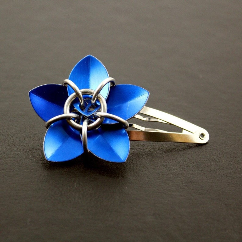 Scalemaille Flower Hair Barrette image 2