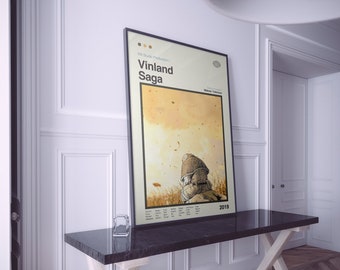 Vinland Saga Poster | Vinland Saga Print | Anime Poster | Anime Manga Art Print | Minimalist Poster | Vintage Retro Print | Flexible Sizes