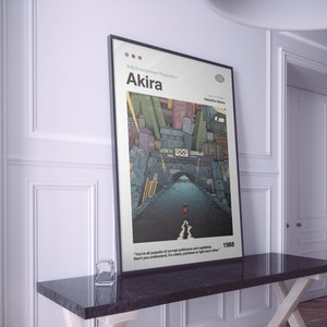 Akira Poster | Akira Print | Anime Poster | Anime Manga Art Print | Minimalist Poster | Vintage Retro Art Print | Flexible Sizes