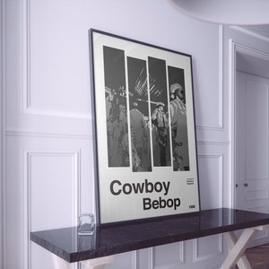 Cowboy Bebop Poster | Cowboy Bebop Print | Anime Poster | Anime Manga Art Print | Minimalist Poster | Vintage Retro Print | Flexible Sizes