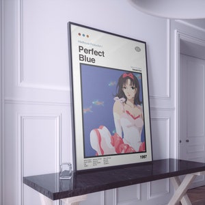 A2 PERFECT BLUE パーフェクトブルー キャンパスポスター 今敏