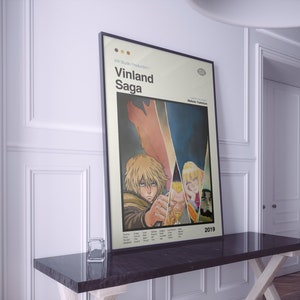 Vinland Saga-poster | Vinland Saga-print | Animeposter | Anime-mangakunstafdruk | Minimalistische poster | Vintage retro-print | Flexibele maten