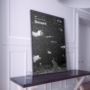 Berserk Poster | Berserk Guts Druck | Anime Poster | Anime Manga Kunstdruck | Minimalistisches Poster | Vintage Retro Kunstdruck | Flexible Größen