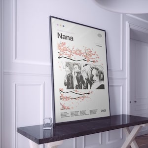 Nana Poster | NANA Anime Print | Anime Poster | Anime Manga Art Print | Minimalist Poster | Flexible Sizes