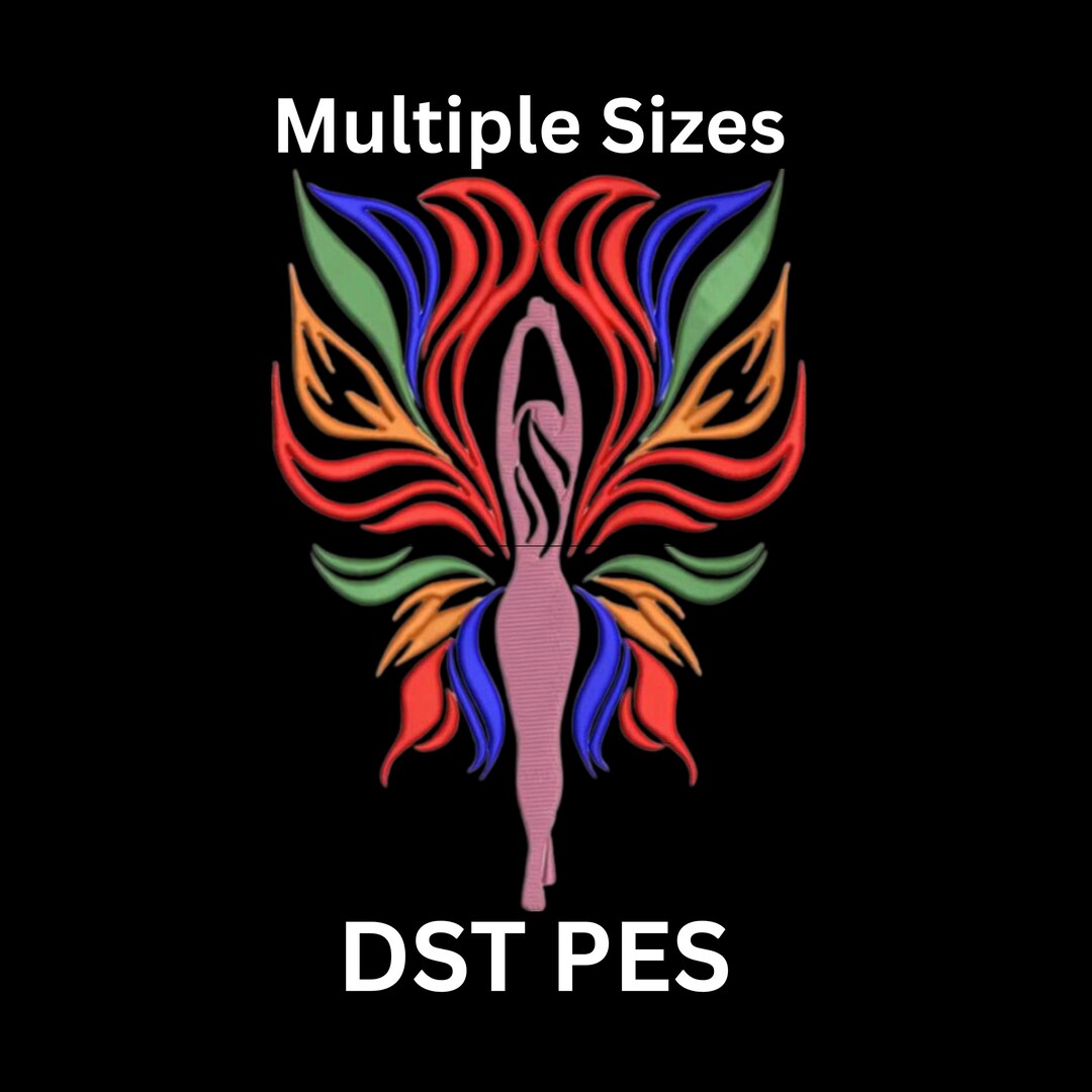 Girl Embroidery Design, Elegant Women Pes Dst Files Instant Download ...