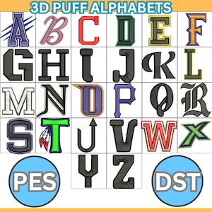 3d Puff embroidery hat designs, 100 puffy alphabets, puffy Embroidery files instant download, 3D Puff font, Trucker Hat designs