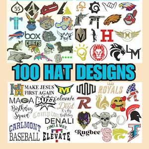 Hat Embroidery Designs instant download, Machine embroidery designs, PES files, cap embroidery pattern, Machine embroidery bundle