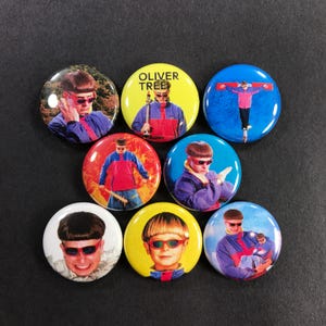 Oliver Tree 1" Inch Pinback Button Set (All 8 pins)