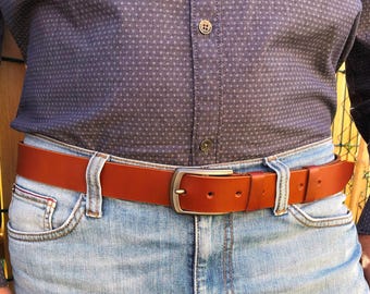 Wide luxury leather men’s belt, Handmade genuine leather belt for men, Men's High quality leather belt, Birthday or Father's day ideal gift