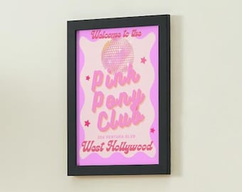 Pink Pony Club, Chappell Roan Funky Wandkunst Poster