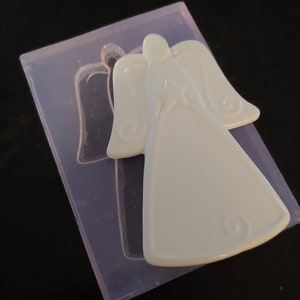Mold for Angel No Hole Ornament Clear Transparent View Silicone Mold
