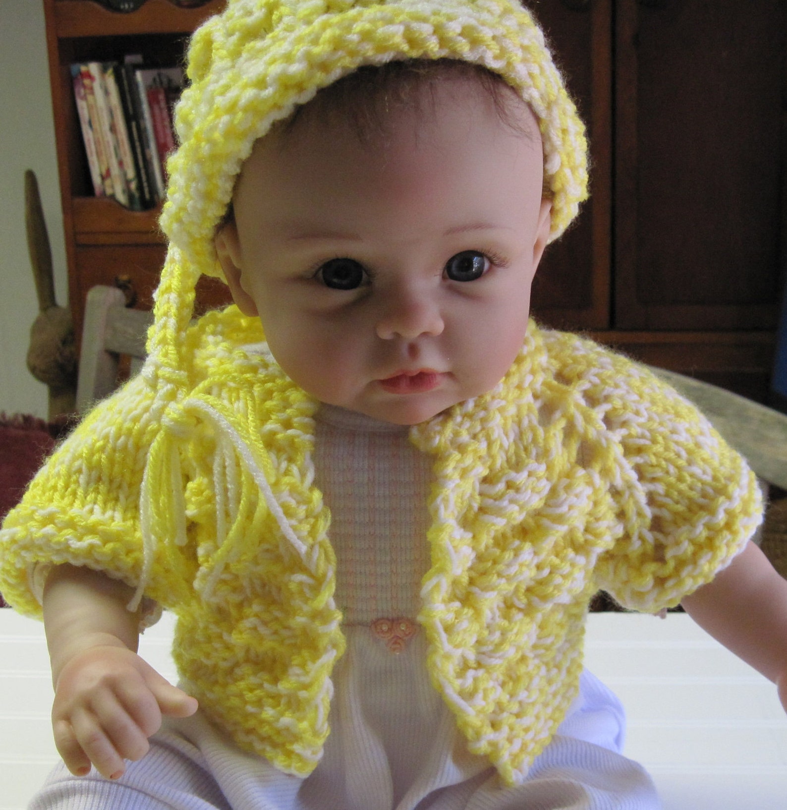 Reborn Doll Clothes Hat Slippers Shrug Pattern Newborn to Etsy