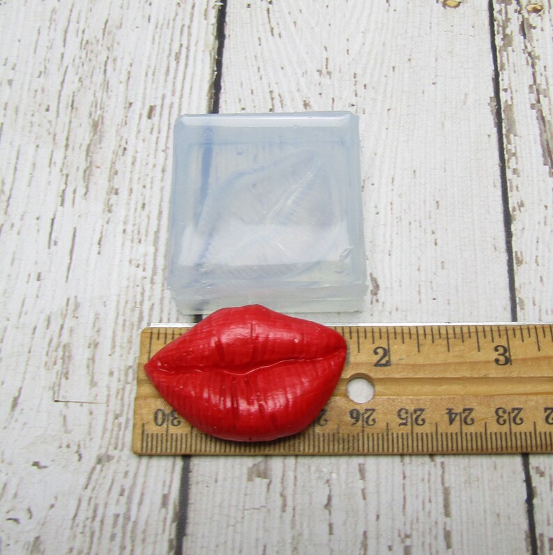 Lips One Piece Soft Clear Transparent View Silicone Mold for Cake Decorating, Crafts, Fondant, Sugar Art, Soap, etc. image 2