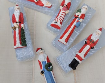 Santa Ornament Silicone Mold: Clear Transparent View, Cake Decorating, Clay, Sugar