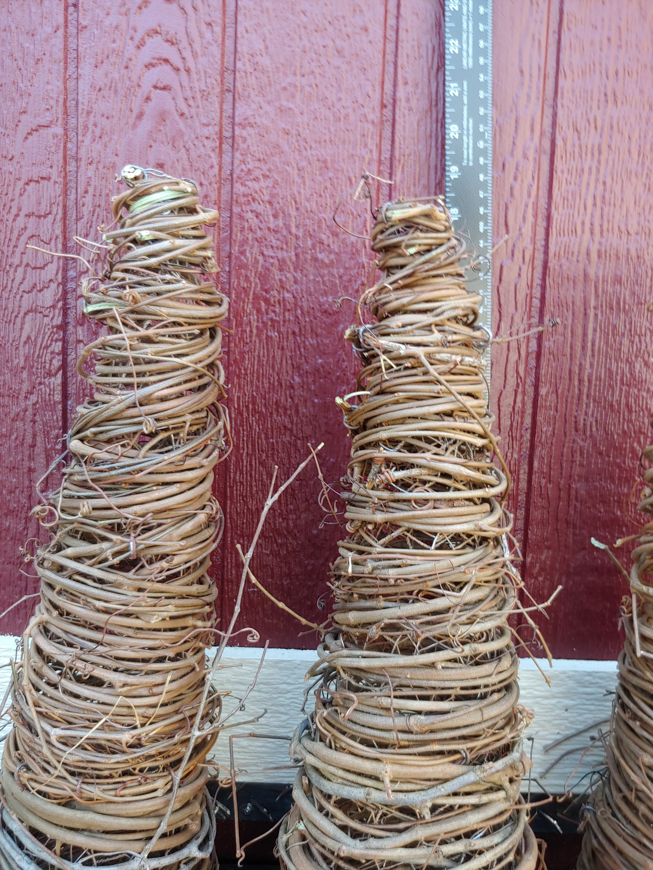 Un-decorated 17 to 18 Grapevine Topiary Cone for | Etsy