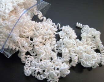 White Curly Yarn Hair for Your Handmade Dolls and Crafts