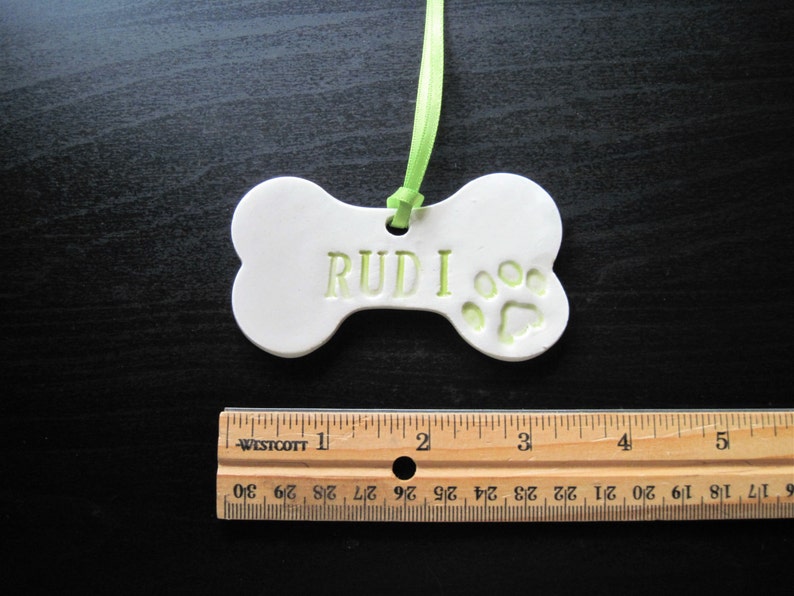 Dog Bone Ornament Personalized