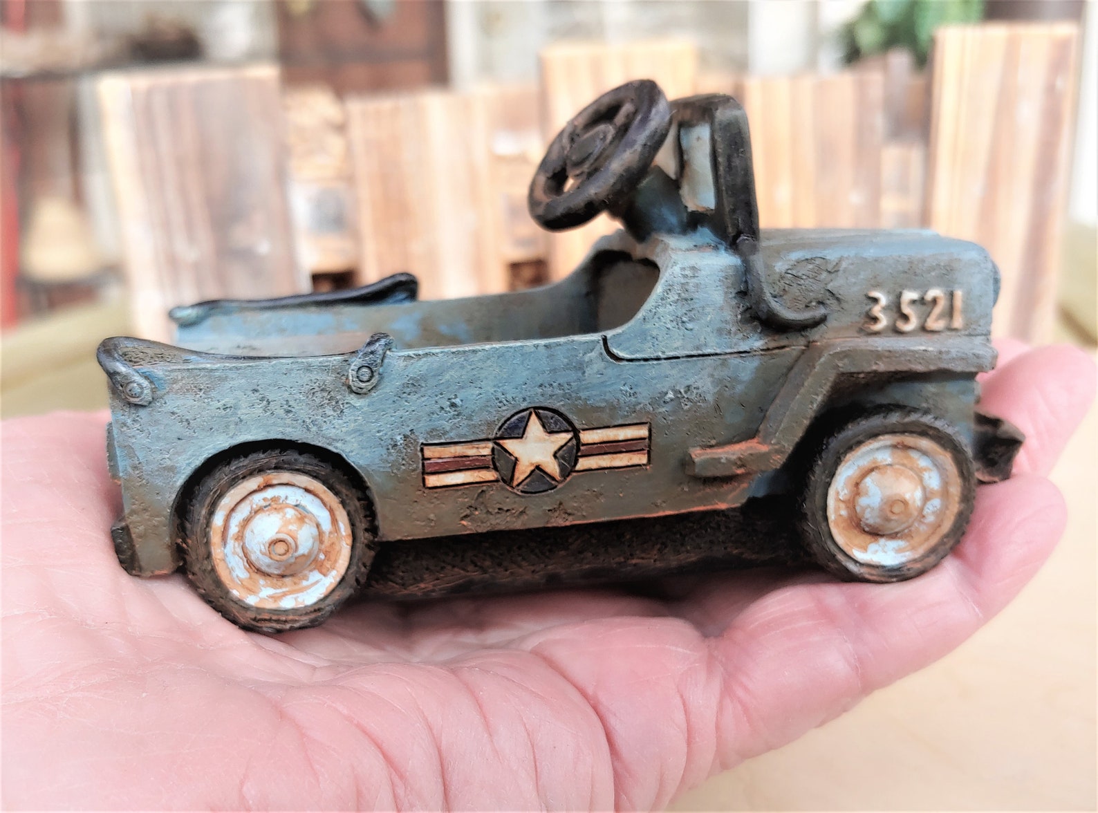 Antique Military Jeep Pedal Car Model 4 W X 2-1/4 | Etsy