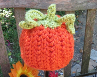 Pumpkin and Witch  Hat All Sizes  Knitted Pattern
