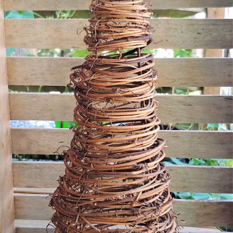 Un-decorated 17 to 18 Grapevine Topiary Cone for - Etsy