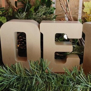 6 Inch Tall X Large Concrete Letters, Cement Letters, DIY Paint Letters ...