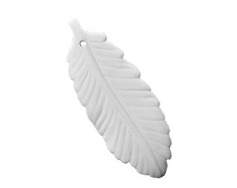 Adorno de plumas de cerámica DIY: Bisqué listo para pintar, proyecto de atrapasueños