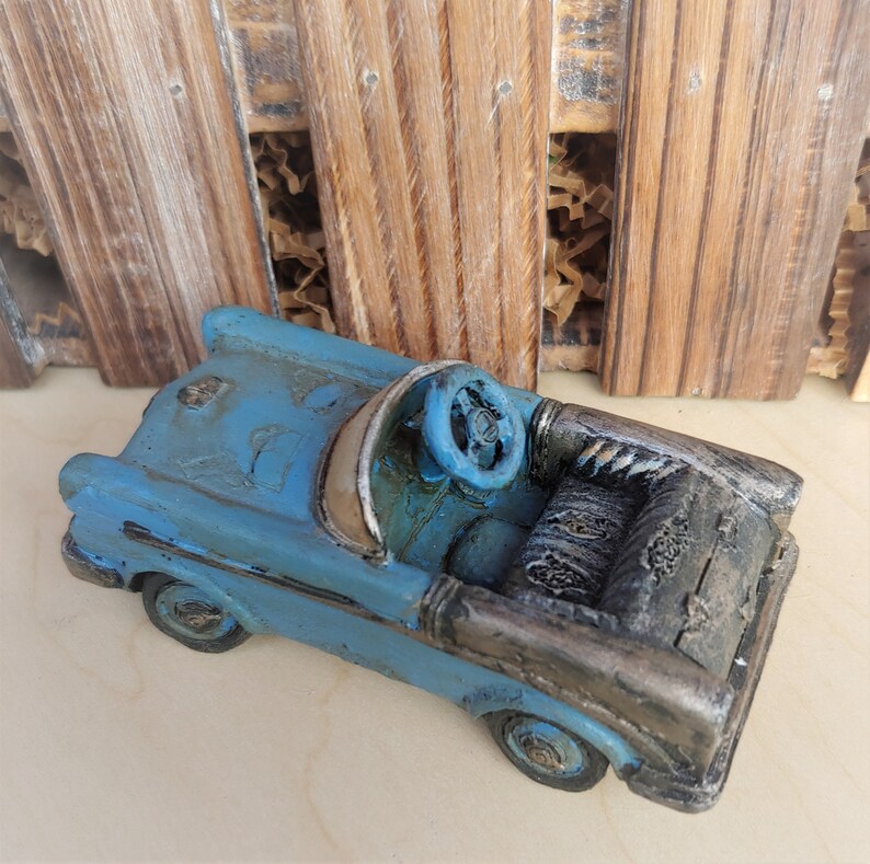 Antique Blue Pedal Car Display 33/4 L X 2 W Etsy