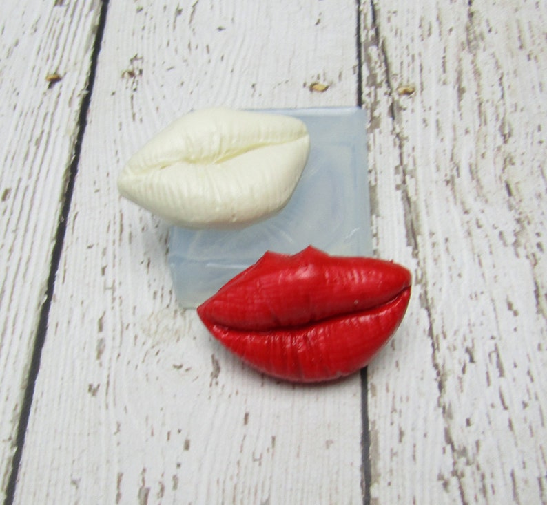 Lips One Piece Soft Clear Transparent View Silicone Mold for Cake Decorating, Crafts, Fondant, Sugar Art, Soap, etc. image 4