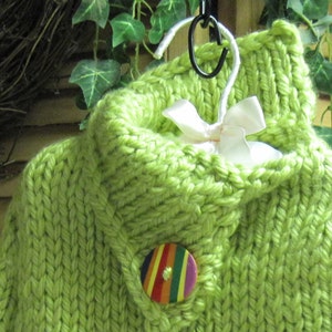 Sweater Knitting Pattern Blocks of Color Split Funnel Neck Child 3 to 8 years old image 3