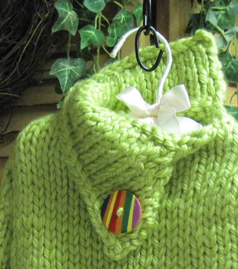 Sweater Knitting Pattern Blocks of Color Split Funnel Neck Child 3 to 8 years old image 3