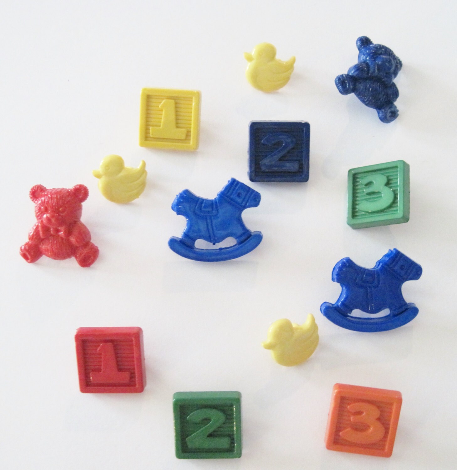 Baby Toys Buttons 12 to a Set Etsy